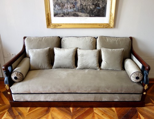Canapé sofa à la turque d'époque Empire - GSLR Antiques