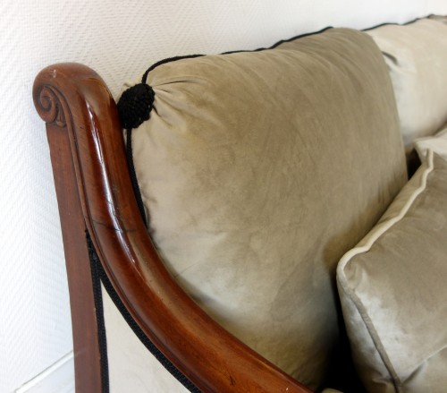 Antiquités - Canapé sofa à la turque d'époque Empire