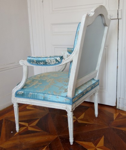 XVIIIe siècle - Paire de fauteuils à la reine - estampille Jean Baptiste Boulard