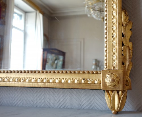 XVIIIe siècle - Miroir provençal d'époque Louis XVI
