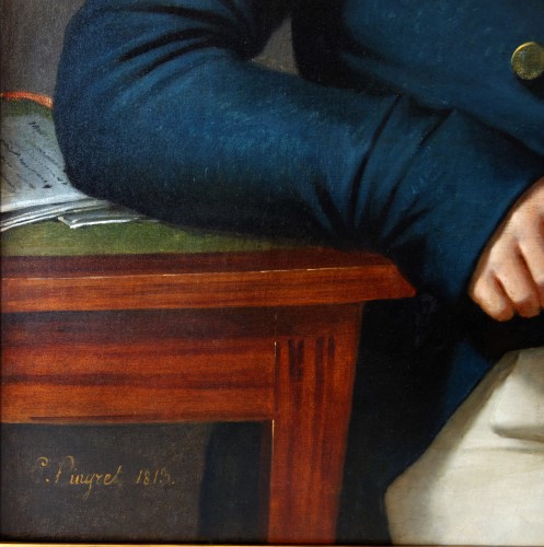 Empire - Portrait d'homme d'époque Empire - Edouard Pingret 1813