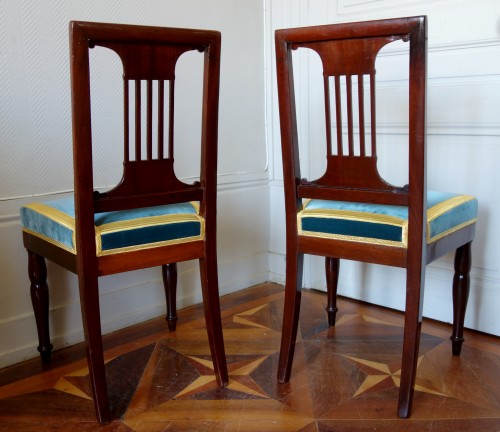 Sièges Chaise - Paire de chaises par Jacob pour Louis Philippe au chateau de Bizy