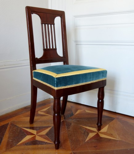 Paire de chaises par Jacob pour Louis Philippe au chateau de Bizy - GSLR Antiques