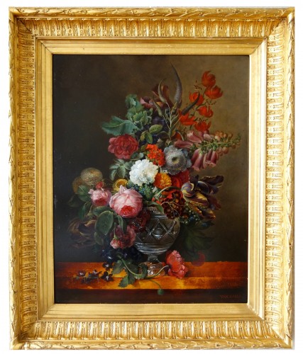 Bouquet de fleurs - École française du début 19e siècle, suiveur de Van Daels 