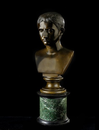 Buste d'Auguste César - Sculpture Style Napoléon III