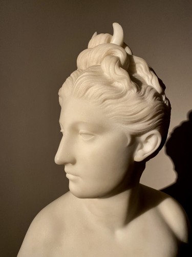  - Diane chasseresse en marbre d'après Jean-Antoine Houdon (1741-1828)