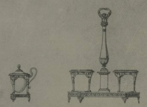 Ensemble de table par Biennais dessiné par Charles Percier - Argenterie et Orfèvrerie Style Empire