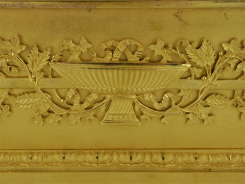 Restauration - Charles X - Pendule en bronze doré, début XIXe siècle