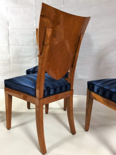 XIXe siècle - Suite de 6 chaises estampillées de Jacob Desmalter