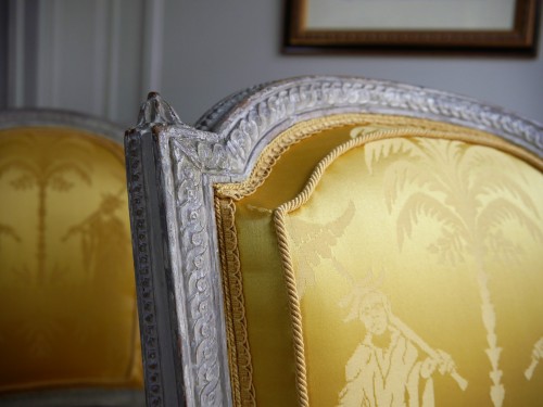 Suite de 4 chaises estampillées de Henri Jacob - Sièges Style Louis XVI