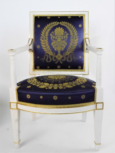 Paire de fauteuils d'époque Empire par Demay - Sièges Style Empire
