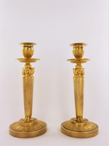 Paire de flambeaux provenant de chambre de Napoléon au Tuileries - Igra Lignum