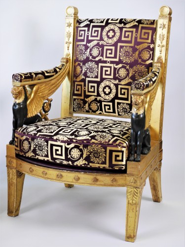 Paire de fauteuils provenant de la chambre de Josephine - Sièges Style Empire