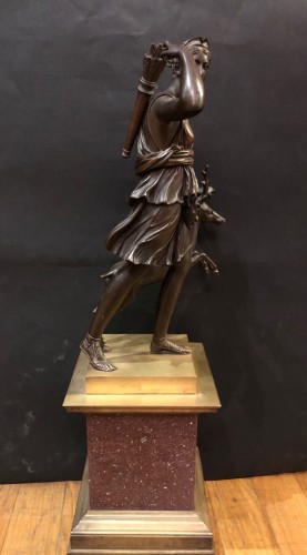  - Sculpture en bronze représentant Diane chasseresse, Rome XIXe siècle