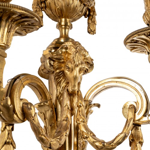 Luminaires Appliques - Paire d’appliques époque Louis XVI en bronze doré