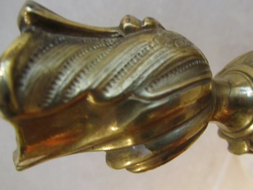 Paire de flambeaux en bronze doré époque Louis XV - Isabelle Chalvignac