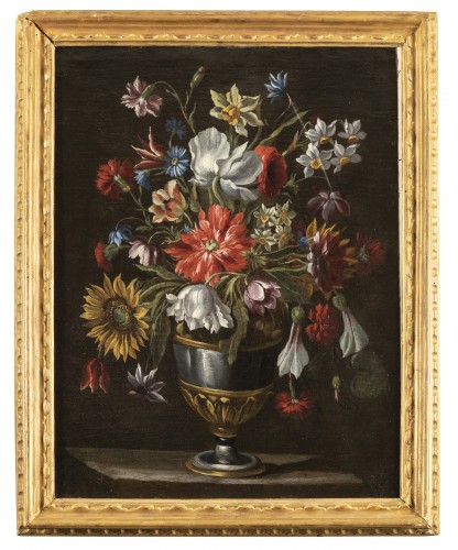 Antiquités - Bouquet de fleurs - École Bolognaise du XVIIe siècle