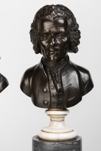 Bustes en bronze signés Pierre-Philippe THOMIRE - Sculpture Style Louis XVI