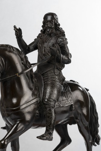 Restauration - Charles X - Paire de bronzes équestres Henri IV et Charles 1er d' Angleterre époque Restauration