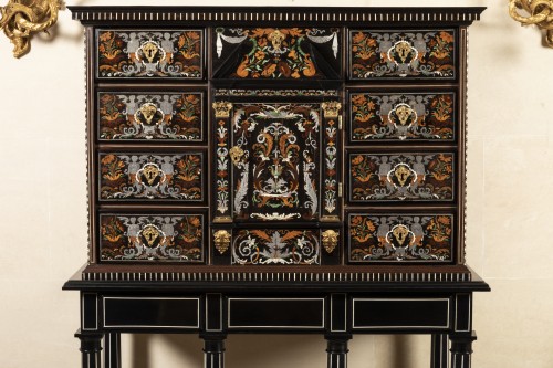 Cabinet d'époque Louis XIV attribué à Pierre Gole - Mobilier Style Louis XIV