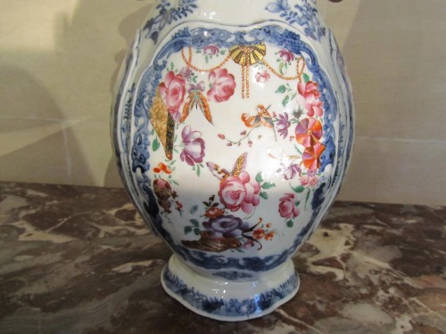 Antiquités - Paire de vases Chine époque Qianlong XVIIIe siècle