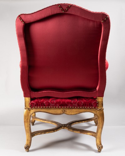 Régence - Ensemble de quatre grands fauteuils Epoque Régence