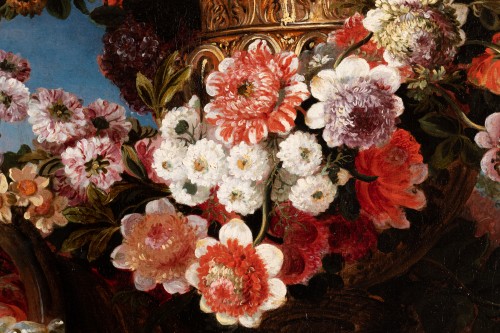 XVIIe siècle - Fleurs dans un vase - Pierre Nicolas Huilliot (1674 -1751)