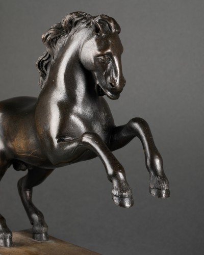 Bronzes Chevaux cabrés Italie fin XVIIe siècle - Louis XIV