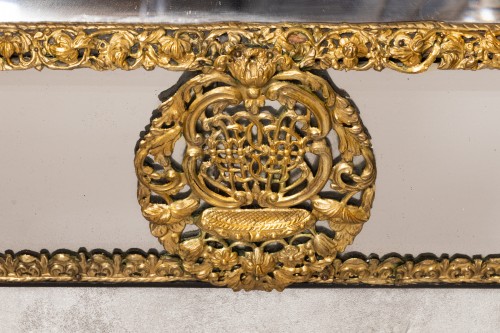 Miroir à clinquants Flandres XVIIe siècle - Miroirs, Trumeaux Style Louis XIV