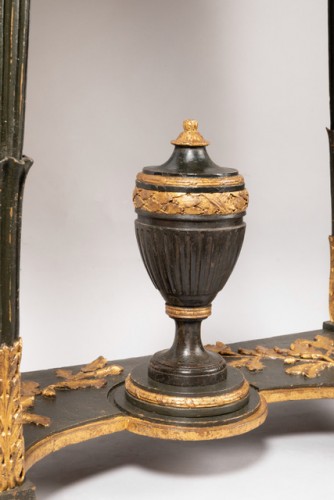 Paire de consoles en bois peint et doré Epoque Louis XVI - Louis XVI