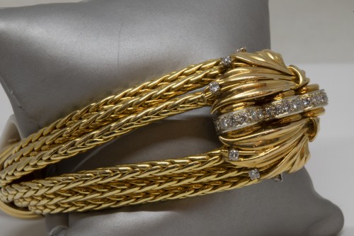 Bracelet Or - Mellerio Paris - Bijouterie, Joaillerie Style Années 50-60