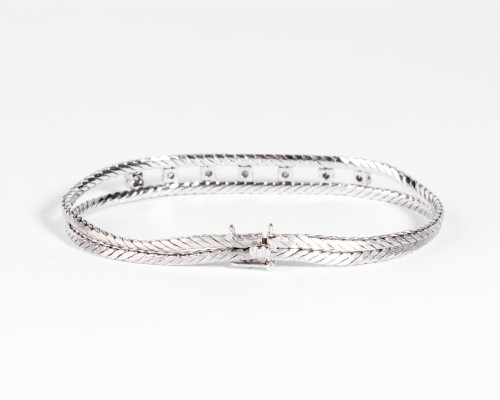 Bracelet Or et Diamants - Bijouterie, Joaillerie Style 