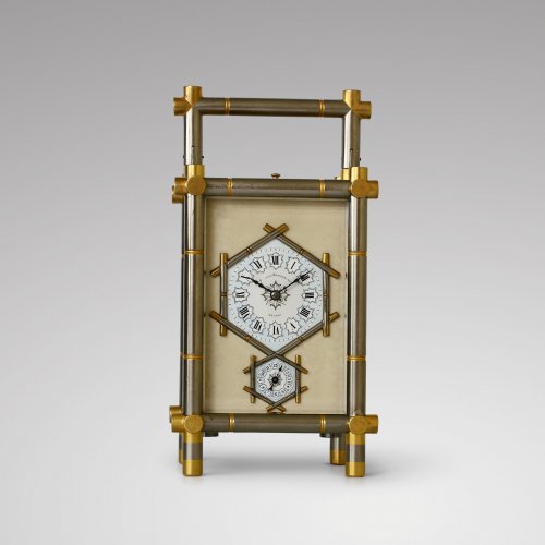 Pendulette de voyage de style "Bambou" - Horlogerie Style Napoléon III