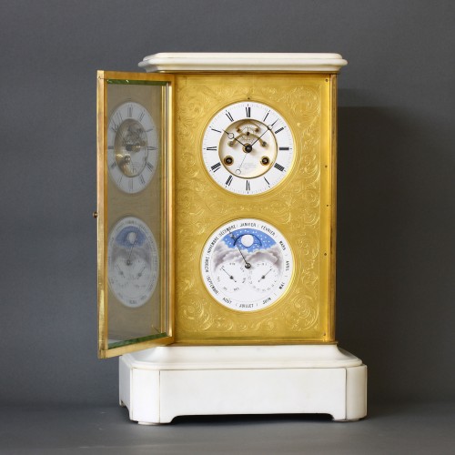 Horlogerie Pendule - Detouche - Régulateur de précision avec calendrier perpétuel