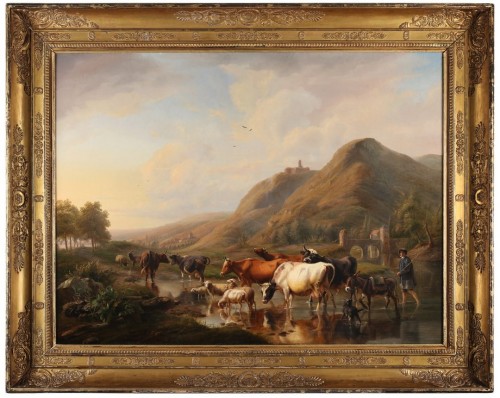Le bouvier et son bétail - Louis-Pierre Verwee (1807-1877)