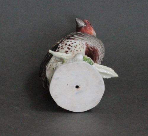 XVIIIe siècle - Oiseau perdrix en porcelaine de Berlin vers 1766 / 1767