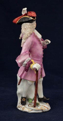 XVIIIe siècle - Statuette Meissen - Cris de Londres  "Le Dandy"