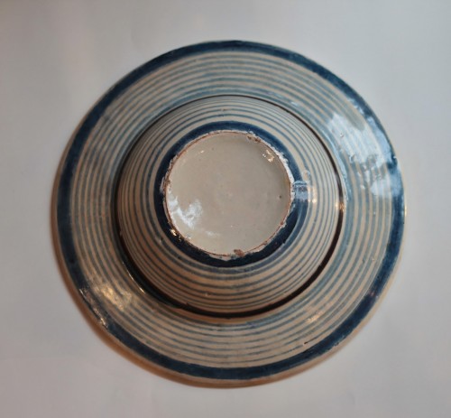 Tondino en majolique de Cafaggiolo - Céramiques, Porcelaines Style 
