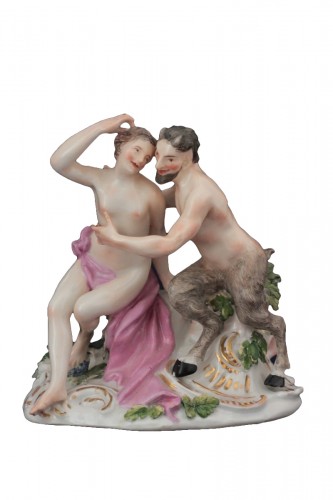 Groupe en porcelaine de Meissen, modèle de J.J. Kandler, XVIIIe siècle.