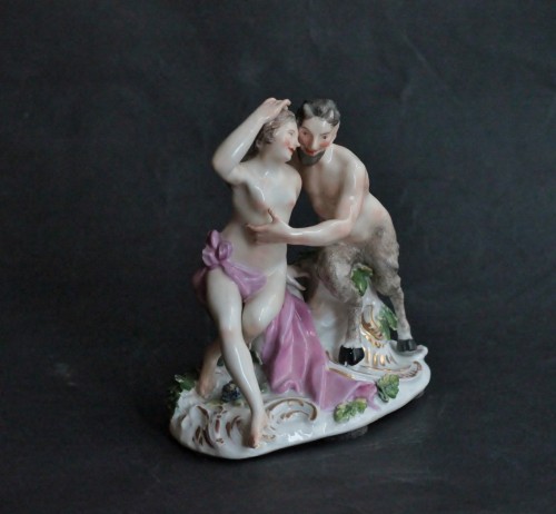 XVIIIe siècle - Groupe en porcelaine de Meissen, modèle de J.J. Kandler, XVIIIe siècle.