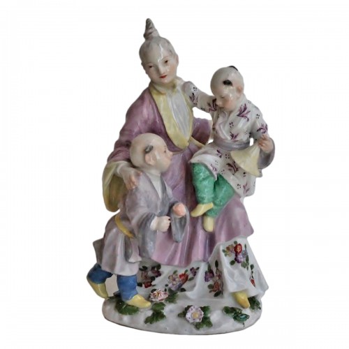 "La famille chinoise" en porcelaine de Meissen, vers 1750