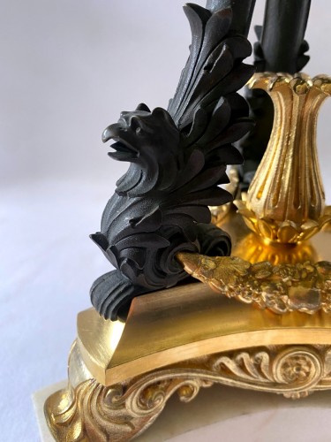 Objet de décoration Cassolettes, coupe et vase - Paire de coupes Restauration en bronze