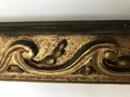 Antiquités - Cadre en bois doré Transition