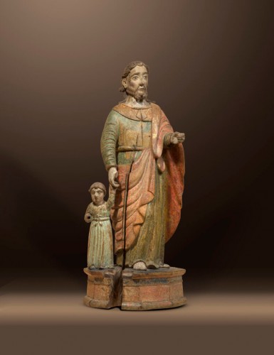 Joseph avec l'Enfant, Italie du Nord 2e moitié du XIIe siècle - Kolhammer & Mahringer Fine Arts