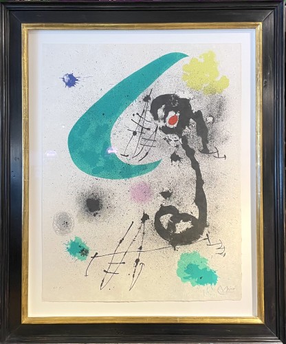Joan Miró (1893 - 1983) - El Pájaro Migratorio, Lithographie Numéroté HC 1/5 - Tableaux et dessins Style 