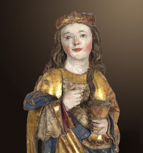 Sainte Barbara, Souabe vers 1510/15 - Kolhammer & Mahringer Fine Arts