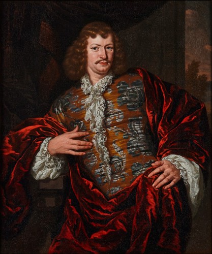 Michiel van Musscher (1645-1705) Portrait d'un Noble