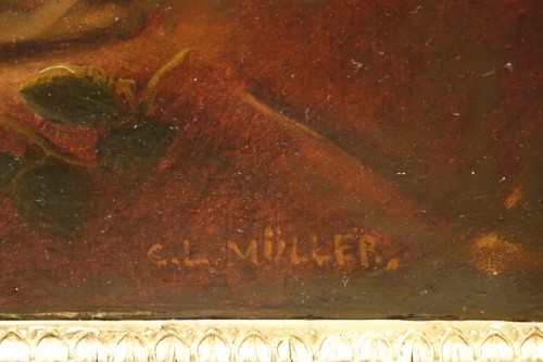 Antiquités - Jeune femme au miroir - Ch. Louis Muller ( 1815-1892)