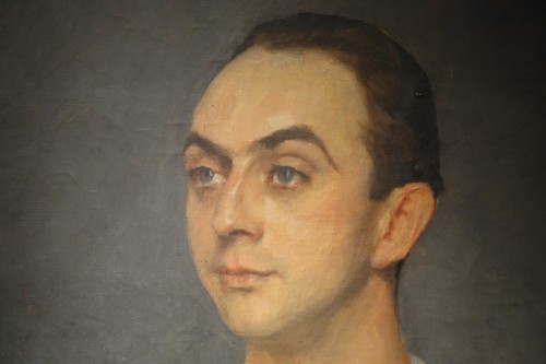 Portrait d'un tennisman des années 1930 - Maurice JORON (1883-1937) - La Crédence
