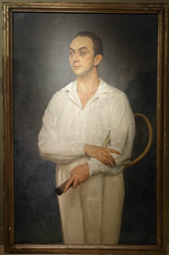 Antiquités - Portrait d'un tennisman des années 1930 - Maurice JORON (1883-1937)
